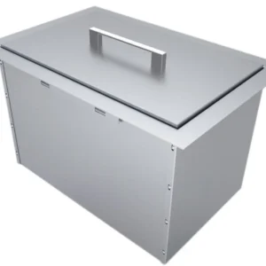 Over/Under 14″ x 12″ Height Single Basin Insulated Wall Ice Chest w/Cover – B-IC14